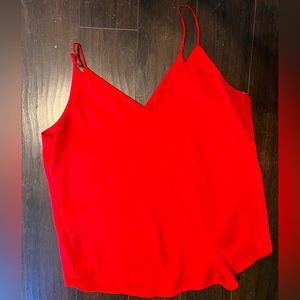 Red express tank top
